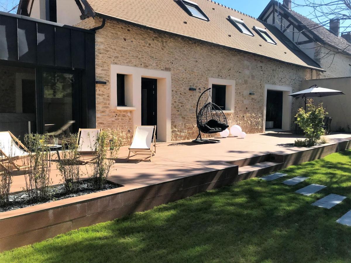 Gite De La Pree Spa Luxe Proche Giverny Et Bord De L'Eure Villa Ménilles Exterior foto